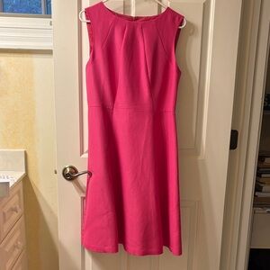 Talbots Vibrant Pink Midi Dress